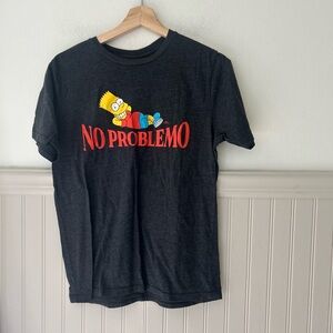 Boys Simpsons 18 XXL Graphic T-Shirt Tee  No Problemo BART
